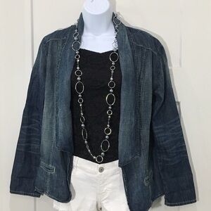 𝅺babakul Kensie Denim blazer NWT size Medium
